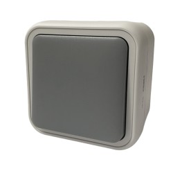 Μπουτόν απλό χωνευτό πλήρης με άγκιστρα IP55 Γκρί Dalux