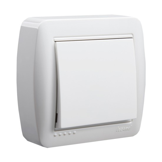 Διακόπτης Απλός Eξωτερικός Λευκό Demet