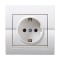 Πρίζα Σούκο Λευκό Deriy
