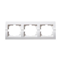 Πλαίσιο Τριπλό Οριζόντιο Λευκό Deriy