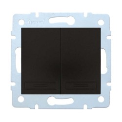 Διακόπτης K/R Μαύρο Mira (Μηχανισμός)