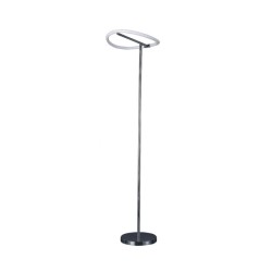 InLight Επιδαπέδιο φωτιστικό LED 20W 3000K από χρώμιο μέταλλο και σωλήνα σιλικόνης D:150cm (45011-CH)