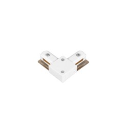 InLight Σύνδεσμος L Λευκός Μονοφασικής Ράγας (TC1-029-WH)