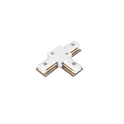 InLight Σύνδεσμος Τ Λευκός Μονοφασικής Ράγας (TC1-030-WH)