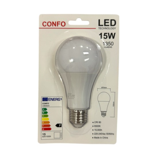 ΛΑΜΠΑ LED A70 E27 15W 6500K 1350LM ΛΑΜΠΑ LED A70 E27 15W 6500K 1350LM