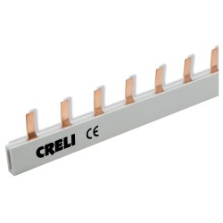 Μπάρα Σύνδεσης Περονωτή 10mm2, 1P 12W.L. 63A Με Μόνωση Creli