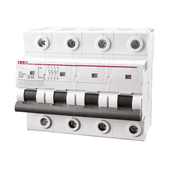  Μικροαυτόματη Ασφάλεια Creli 3P+N 10kA 80A καμπ. C  