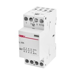 Creli Ρελέ Νυκτός Χαμηλού Θορύβου 12V AC-DC 25A, 4NO