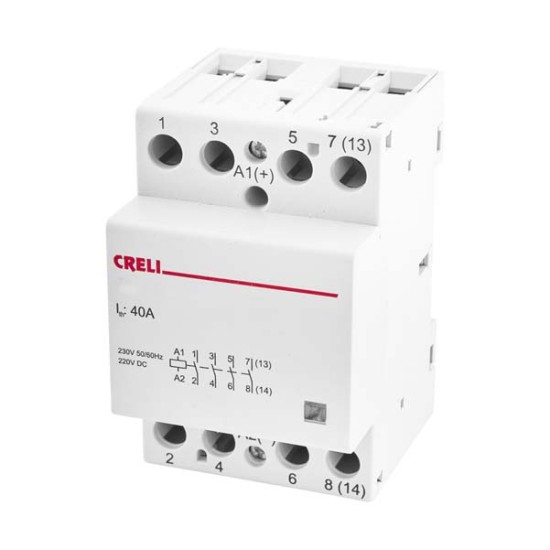 Creli Ρελέ Νυκτός Χαμηλού Θορύβου 230V AC-DC 40A, 2NO