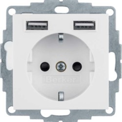 B.ΠΡΙΖΑ ΣΟΥΚΟ ΜΕ 2xUSB S.1/B.3/B.7 ΛΕΥΚΟ MAT