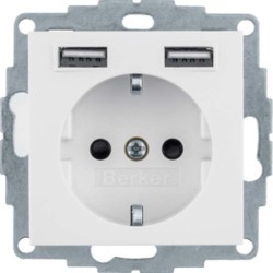 B.ΠΡΙΖΑ ΣΟΥΚΟ ΜΕ 2xUSB S.1 ΛΕΥΚΟ