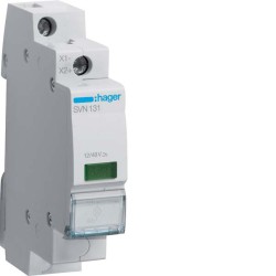 Hager Ενδεικτική Λυχνία Ράγας LED ΠΡΑΣΙΝΟ 12/48V