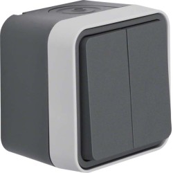 CUBYKO A/R ΔΙΠΛΟΣ ΕΠΙΤΟΙΧΟΣ IP55 ΓΚΡΙ