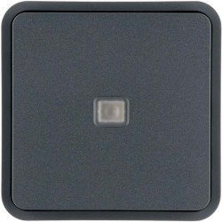 CUBYKO KNX ΠΛΑΚΙΔΙΟ 1 ΠΛΗΚΤΡΟΥ ΓΚΡΙ ΜΕ LED